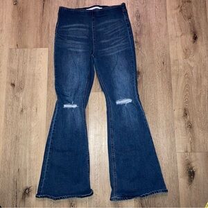 Tinseltown Women’s Blue Flare Wide Leg Jeans Size 15 | Retro Vintage Boho Y2K